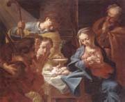 unknow artist The adoration of the shepherds painting